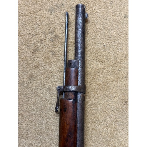 917 - An Enfield Rifle approx. 113cm l, marked 120 to stock.