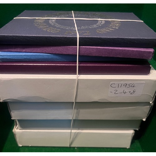 579 - Four cased sets of United Kingdom proof coins, limited editions issued by Royal Mint with accompanyi... 