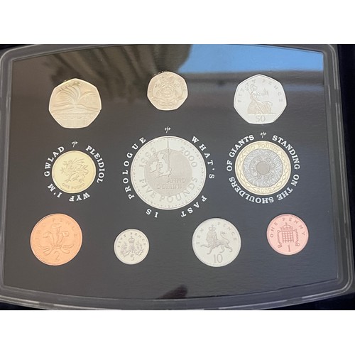 580 - Six cased sets of United Kingdom proof coins, limited editions issued by Royal Mint with accompanyin... 