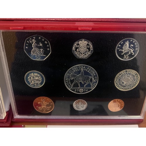 580 - Six cased sets of United Kingdom proof coins, limited editions issued by Royal Mint with accompanyin... 