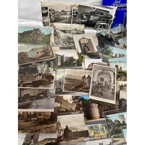 752 - Ephemera to include postcards, majority related to castles, HMSO Printed Wartime Booklets including ... 