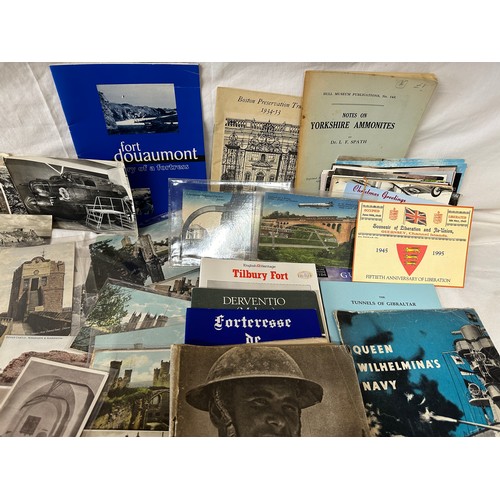 752 - Ephemera to include postcards, majority related to castles, HMSO Printed Wartime Booklets including ... 