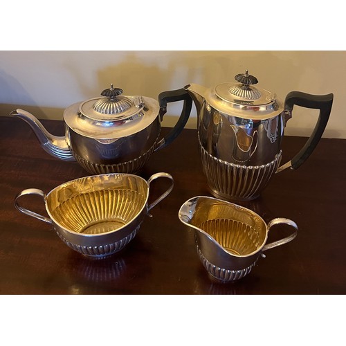 716 - A four piece silver tea service Sheffield 1926, maker Viner’s Ltd. Total weight 1650gm.