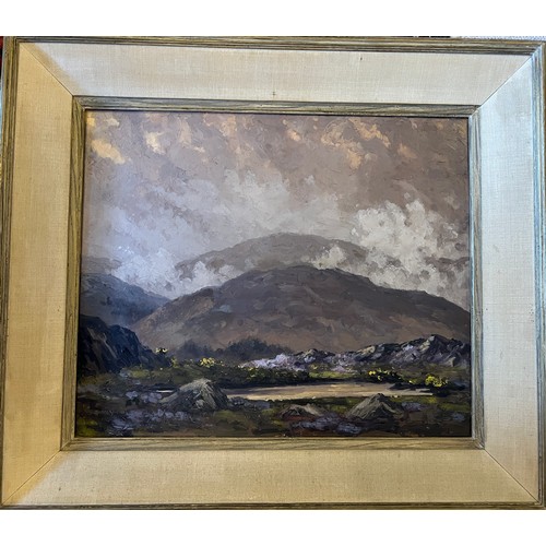 1185 - Mabel Young, (British 1889-1974) oil on board landscape, possibly depicting Bray in Ireland, signed ... 