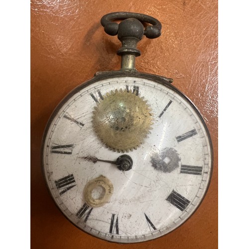 524 - Early 19thC silver pair cased pocket watch with fusée movement, London 1809, watch maker J Richards ... 