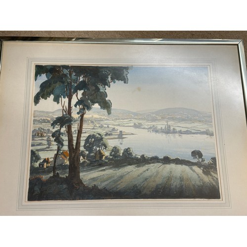 1155 - Cavendish Morton. A watercolour of a rural landscape signed in pencil lower right, image approx. 39.... 