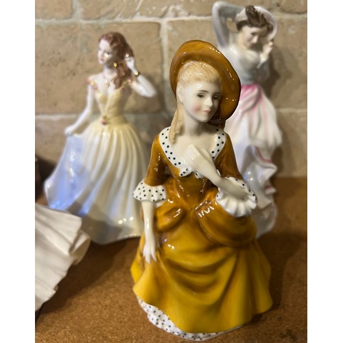 233 - Ceramic ladies figurines to include, Coalport, Ladies of fashion, Jean, Royal Doulton, Veronica HN32... 