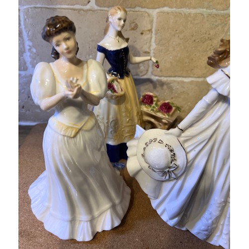 233 - Ceramic ladies figurines to include, Coalport, Ladies of fashion, Jean, Royal Doulton, Veronica HN32... 