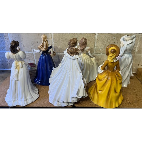 233 - Ceramic ladies figurines to include, Coalport, Ladies of fashion, Jean, Royal Doulton, Veronica HN32... 