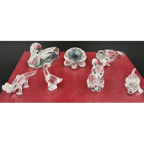 286 - A collection of 12 Swarovski Silver Crystal boxed ornaments to include 7613NR 000 004 Duck, 7661NR 0... 