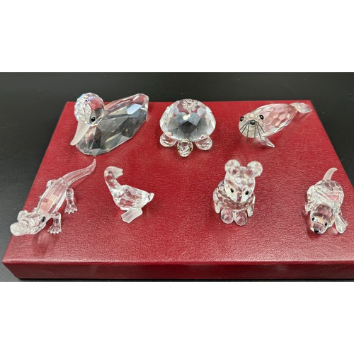 286 - A collection of 12 Swarovski Silver Crystal boxed ornaments to include 7613NR 000 004 Duck, 7661NR 0... 