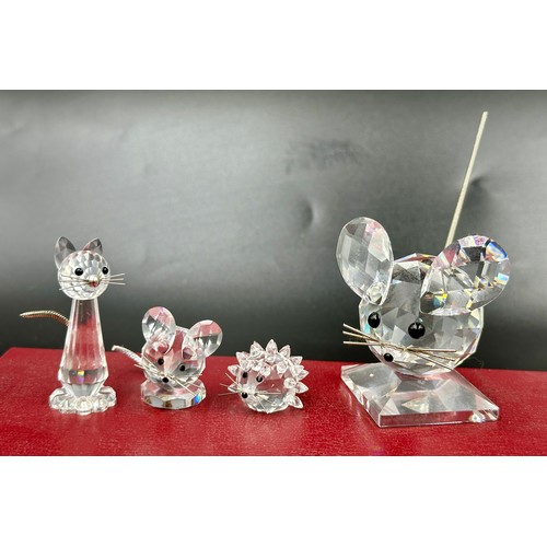 297 - Swarovski crystal to include Cat, Hedgehog and Mouse 7606, 10th Anniversary Edition - The Squirrel, ... 