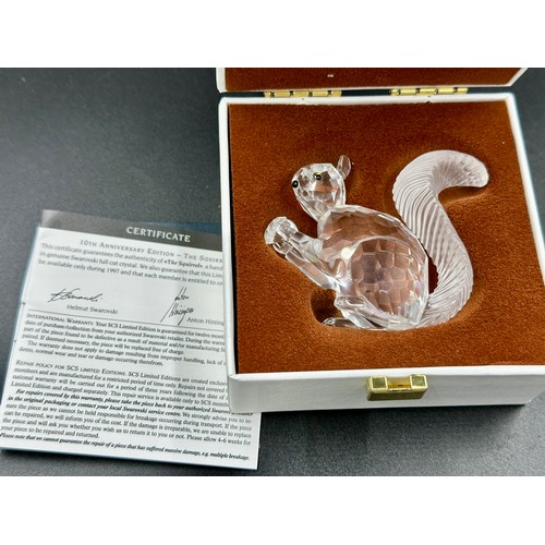 297 - Swarovski crystal to include Cat, Hedgehog and Mouse 7606, 10th Anniversary Edition - The Squirrel, ... 