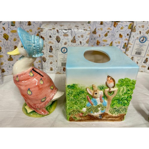 282 - Border Fine Arts : Beatrix Potter 755087 Peter Rabbit Tissue Box Cover, A 0633 Jemima Puddle Duck Tr... 