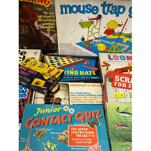 865 - A collection of board games to include Mouse Trap Game, Show Jumping, Bell's Loony Links, Stickle Br... 