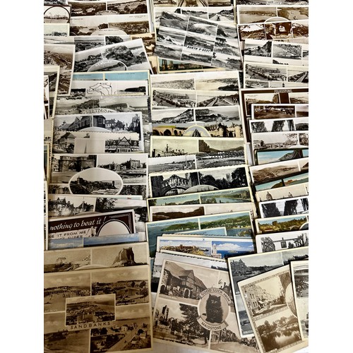 749 - A collection of Edwardian to 1950's Multiview postcards to include places throughout the United King... 