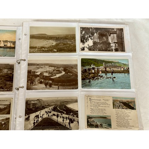 751 - A collection of 180 local interest postcards to include Scarborough, Bridlington, Whitby, Robin Hood... 