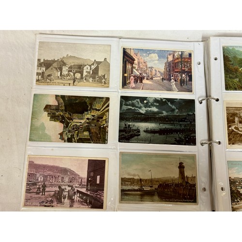 751 - A collection of 180 local interest postcards to include Scarborough, Bridlington, Whitby, Robin Hood... 