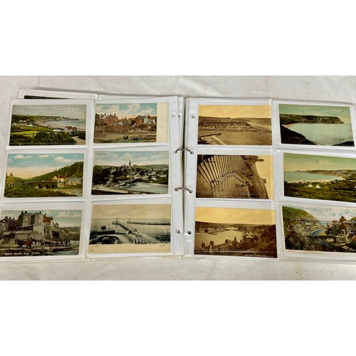 751 - A collection of 180 local interest postcards to include Scarborough, Bridlington, Whitby, Robin Hood... 