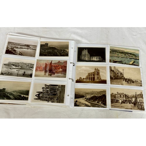 751 - A collection of 180 local interest postcards to include Scarborough, Bridlington, Whitby, Robin Hood... 