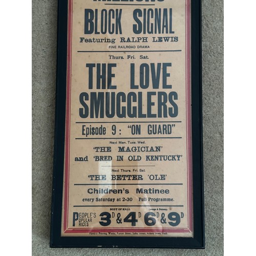 1140 - Double faced framed Theatre posters promoting the second night of Mr & Mrs W. C. Forbes, Mrs Forbes ... 