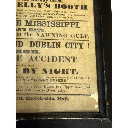 1140 - Double faced framed Theatre posters promoting the second night of Mr & Mrs W. C. Forbes, Mrs Forbes ... 