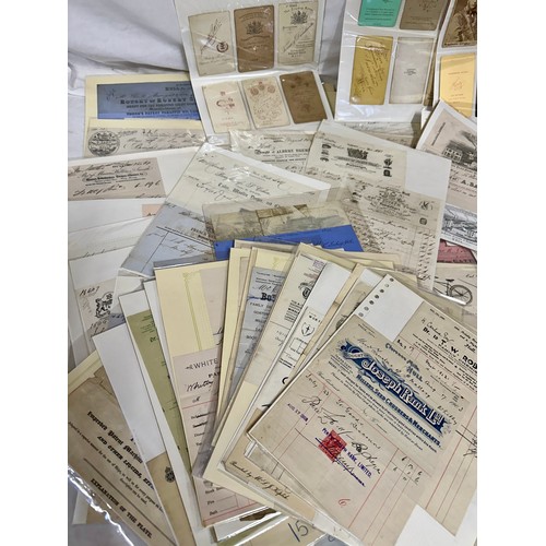 746 - Local interest: A large quantity of Hull Bill Heads dating from 1840 to approx. 1935 to include R Wi... 