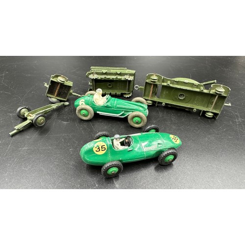 855 - Dinky Military & Racing Cars to include 239 Vanwall and 233 Cooper-Bristol and Military vehicles to ... 