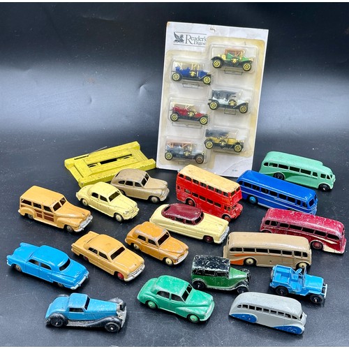 857 - A quantity of Dinky Cars & Buses to include Luxury Coaches, Duple Roadmaster, Hudson Sedan, 27F, Mor... 