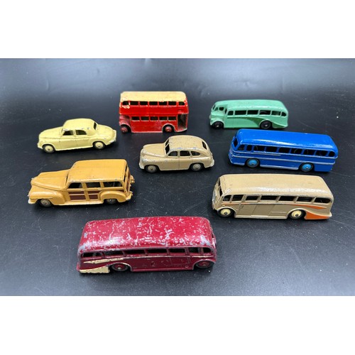 857 - A quantity of Dinky Cars & Buses to include Luxury Coaches, Duple Roadmaster, Hudson Sedan, 27F, Mor... 