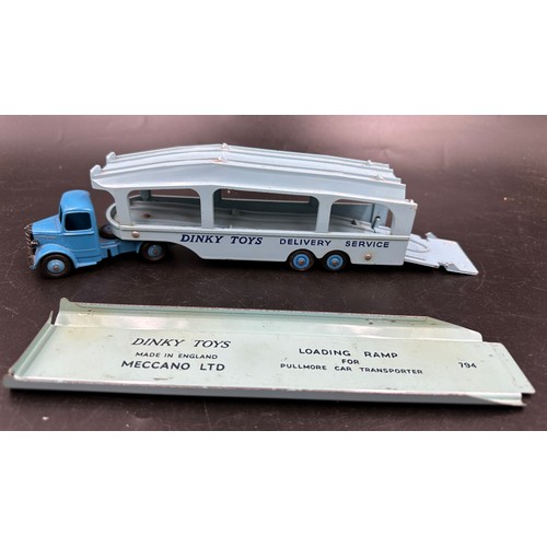 861 - Boxed Dinky toys to include 982 Pullmore Car Transporter, 14c 401 Coventry Climax Fork Lift Truck an... 