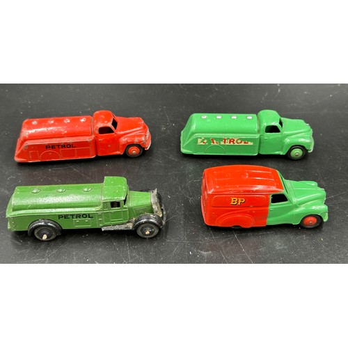 862 - Unboxed Dinky toys to include N.C.B. Electric Van and N.C.B. Electric Van 30V, Petrol Truck x 2, 470... 