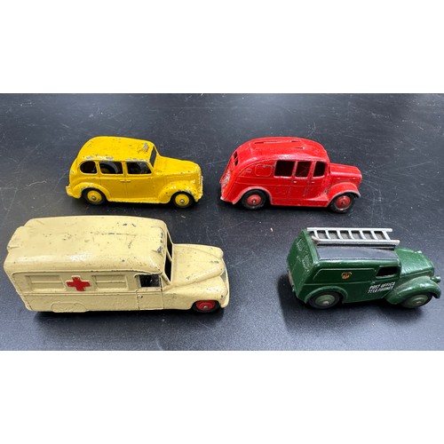 862 - Unboxed Dinky toys to include N.C.B. Electric Van and N.C.B. Electric Van 30V, Petrol Truck x 2, 470... 