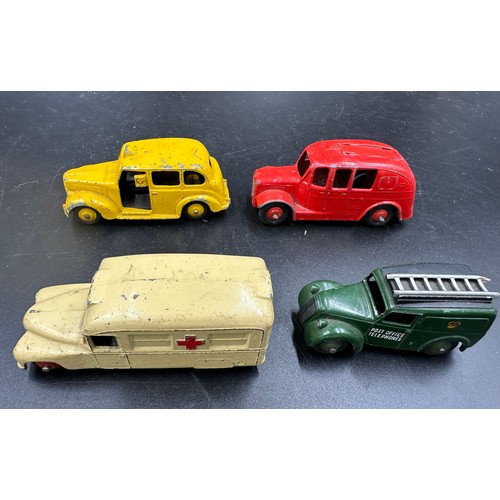 862 - Unboxed Dinky toys to include N.C.B. Electric Van and N.C.B. Electric Van 30V, Petrol Truck x 2, 470... 