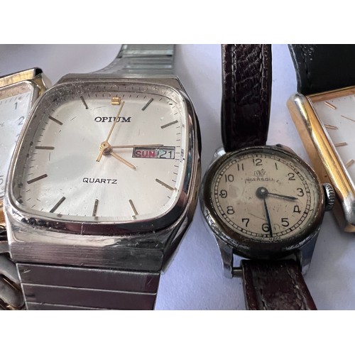 566 - Watches to include Starlon Executive, Accurist, Rotary, Ingersoll, Oris etc. (9)