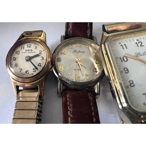 566 - Watches to include Starlon Executive, Accurist, Rotary, Ingersoll, Oris etc. (9)