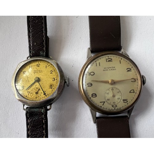 567 - Two watches to include a Buren Grand Prix, stamped to rear of case 251741 and inner 415326 and a Mig... 