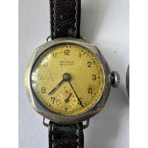 567 - Two watches to include a Buren Grand Prix, stamped to rear of case 251741 and inner 415326 and a Mig... 