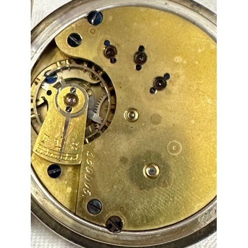 562 - A silver half Hunter pocket watch engraved C.W.Park presented by the Rates Staff N.E.RLY York Sep 30... 