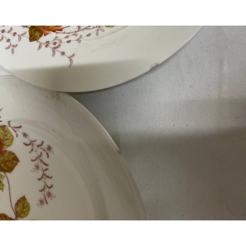 261 - G D & Cie, Limoges dinner ware to include three tureens with covers, largest approx. 18cm h x 35cm d... 