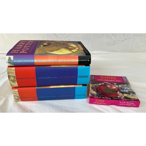 807 - Early Harry Potter Editions to include a misprint Harry Potter and the Prisoner of Azkaban and 2
cop... 