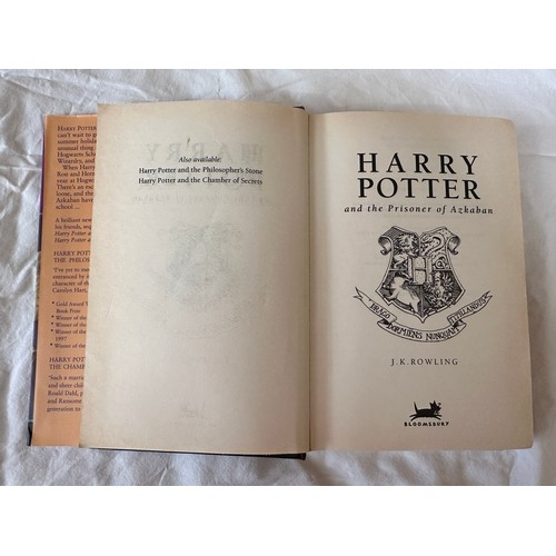 807 - Early Harry Potter Editions to include a misprint Harry Potter and the Prisoner of Azkaban and 2
cop... 