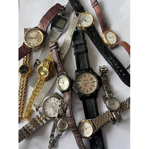 570 - Watches to include Casio SA-70 449 digital, Nelson Supermaster, Rotary, Timex Exhibition, Lorus, Pul... 