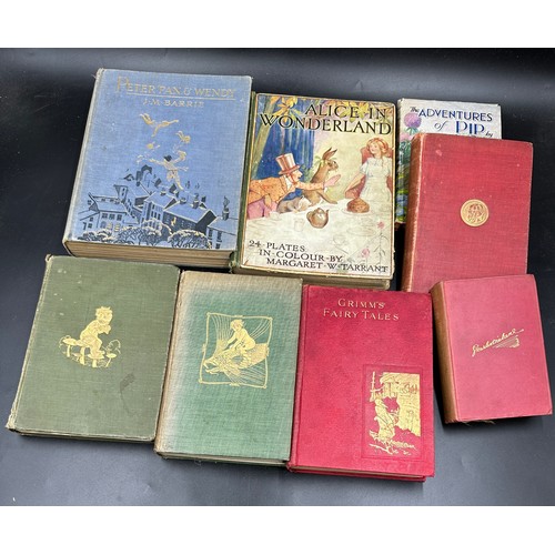 798 - Various children's books to include : J.M. Barrie, Peter Pan in Kensington Gardens' first edition pu... 