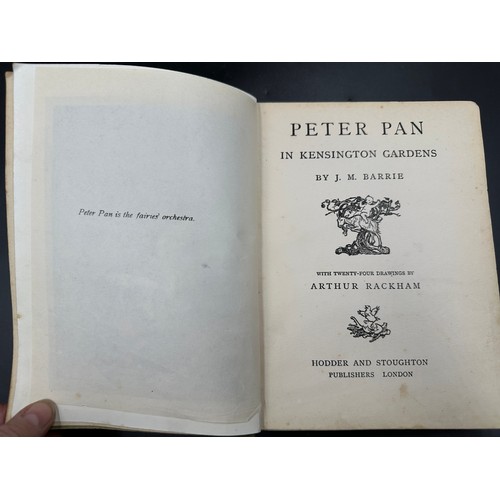 798 - Various children's books to include : J.M. Barrie, Peter Pan in Kensington Gardens' first edition pu... 