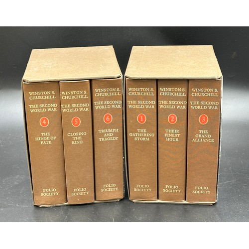 799 - Folio Society - Churchill (Winston S.) The Second World War Volumes 1-6 volumes, in 2 slip-cases.