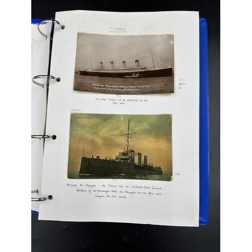 754 - Four albums of postcards mostly with a nautical theme. Two largest albums with mercantile (incudes s... 