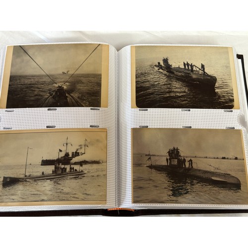 754 - Four albums of postcards mostly with a nautical theme. Two largest albums with mercantile (incudes s... 