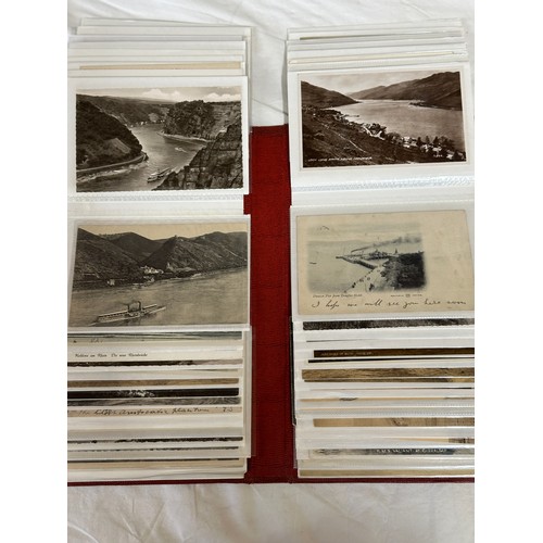 754 - Four albums of postcards mostly with a nautical theme. Two largest albums with mercantile (incudes s... 