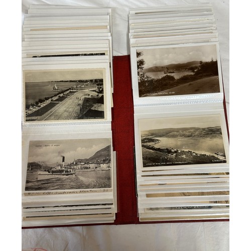 754 - Four albums of postcards mostly with a nautical theme. Two largest albums with mercantile (incudes s... 